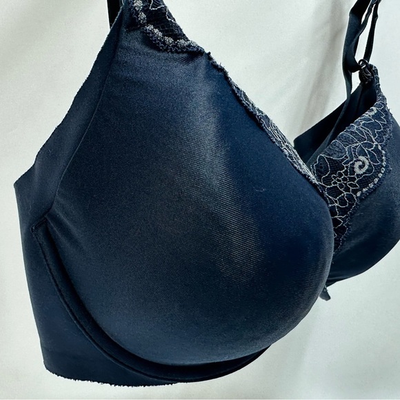 3/$25 Warner's No Side Effects Bra “Midnight Blue” size 34D - Picture 4 of 13